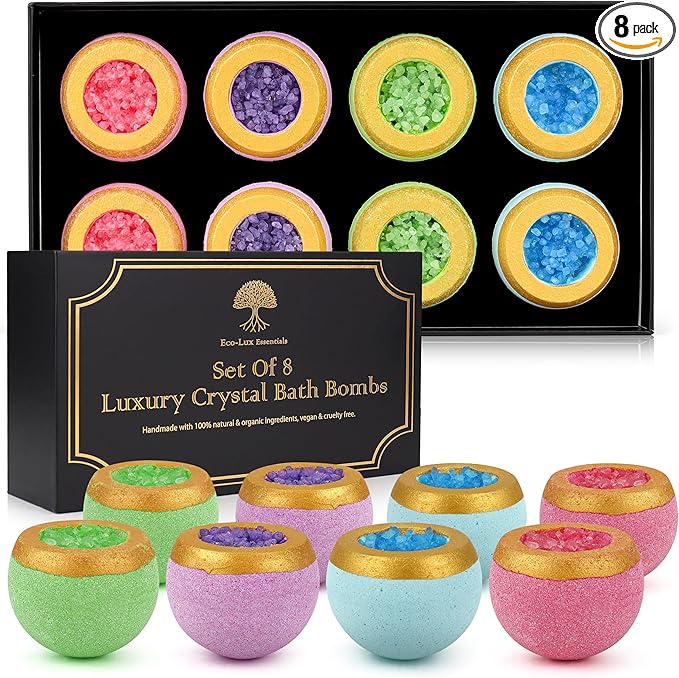 Luxury Bath Bomb Gift Set – 8 Bath Bombs in Premium Gift Box