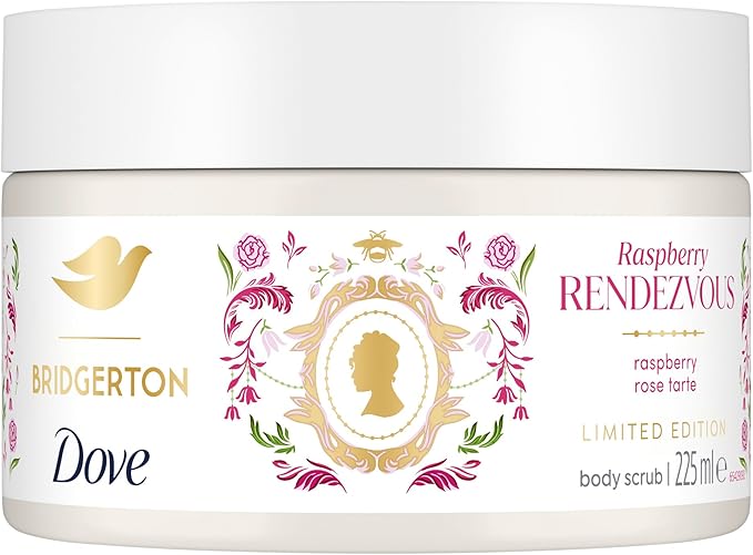 Dove Limited Edition Bridgerton Raspberry Rendezvous Body Scrub Exfoliating scrub - 225ml