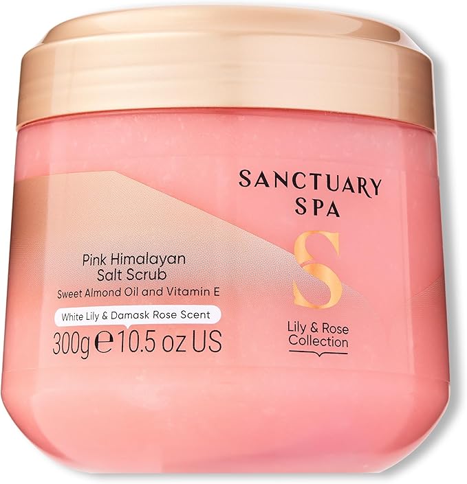 Sanctuary Spa Lily and Rose Salt Body Scrub - 300g