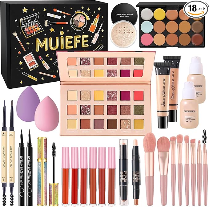 Makeup Set, All in One Make Up Starter Kit, Cosmetic Makeup Bundle