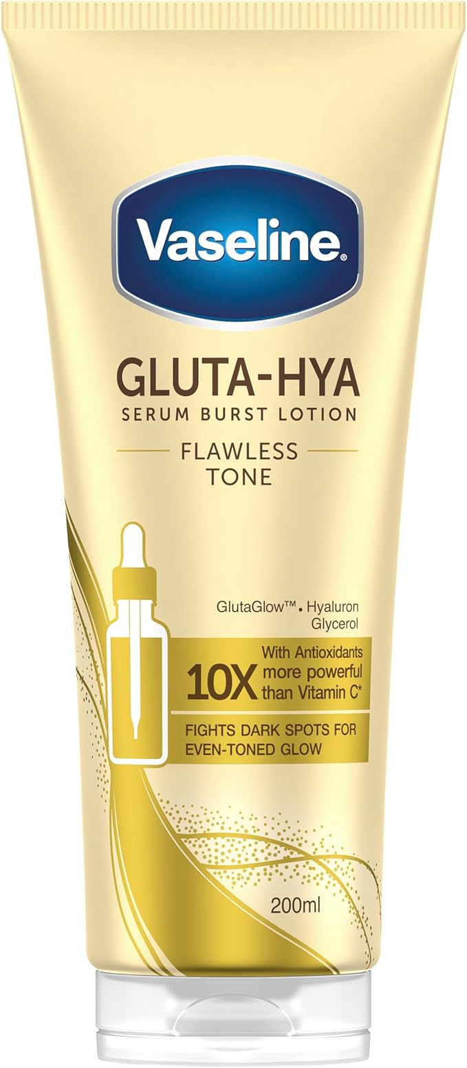 Vaseline Gluta-Hya Flawless Tone Serum Burst Lotion Moisturiser 200ml