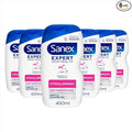 Sanex Body Wash - Expert Skin Health - Hypoallergenic Shower Gel 6 Pack - 450ml Bottles